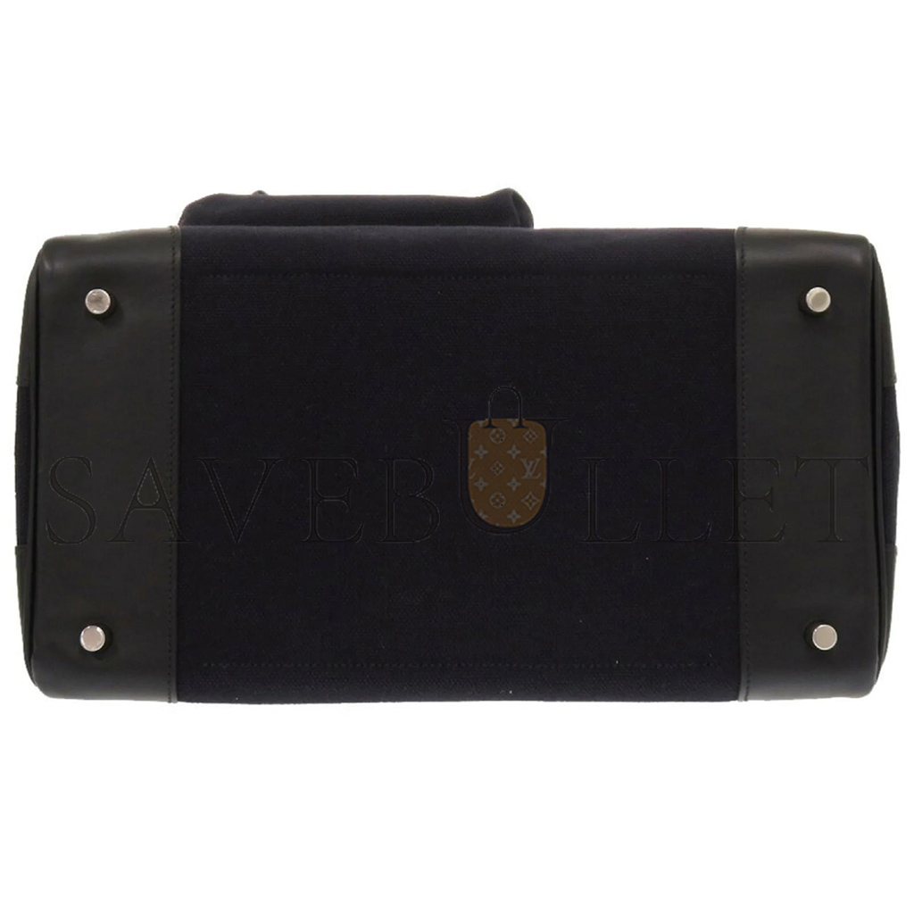 H**mes master birkin 35 canvas and swift leather black silver buckle h079238ck6a (35*25*18cm)